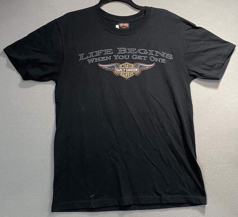 Harley Davidson T Shirt Black Medium Louisville KY Bluegrass